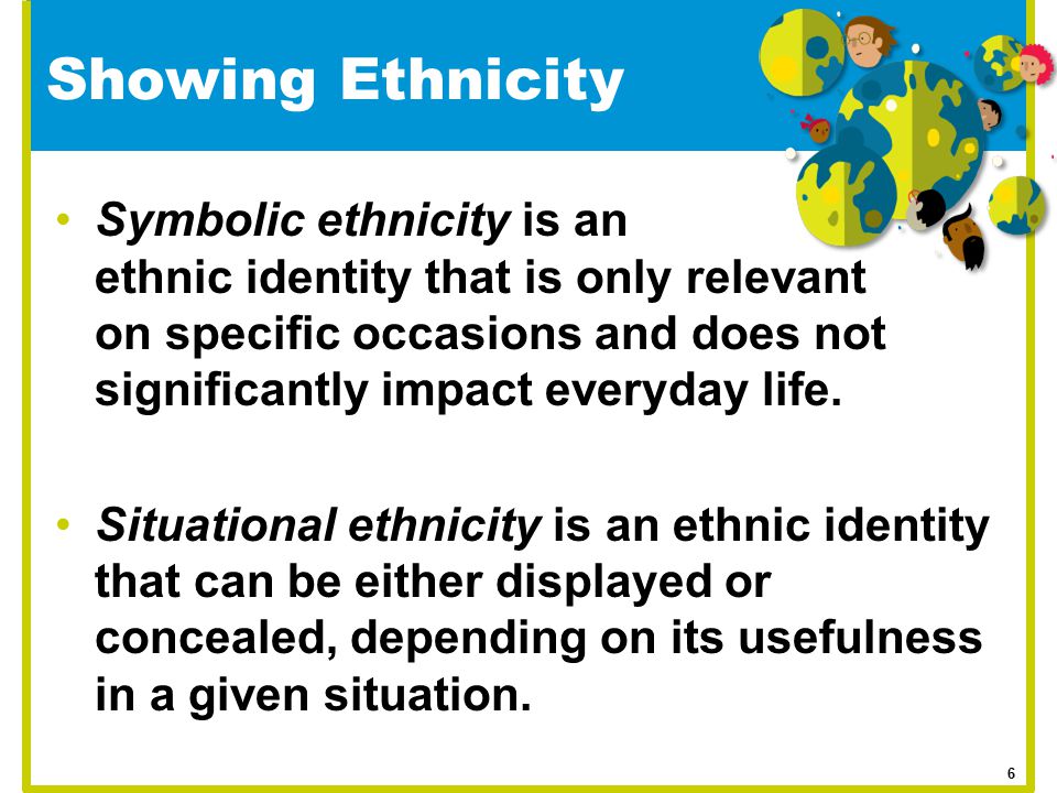 Showing Ethnicity