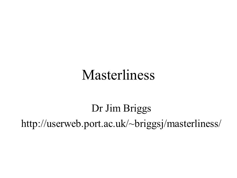 Dr Jim Briggs