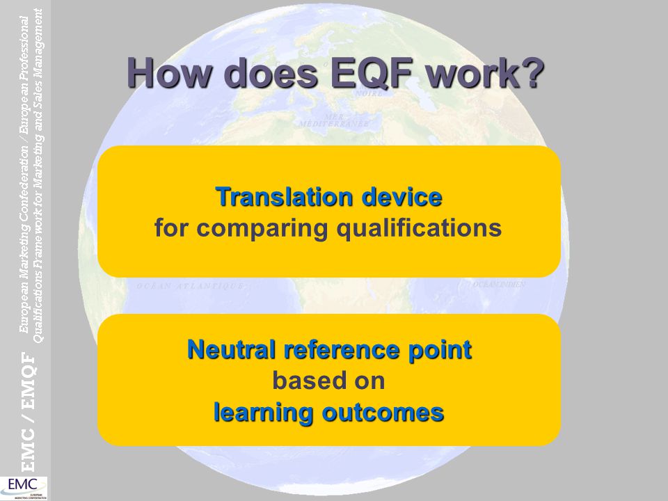 How does EQF work Translation device for comparing qualifications