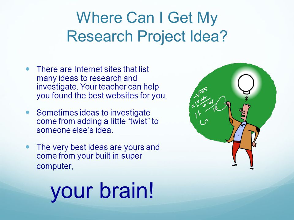 Where Can I Get My Research Project Idea