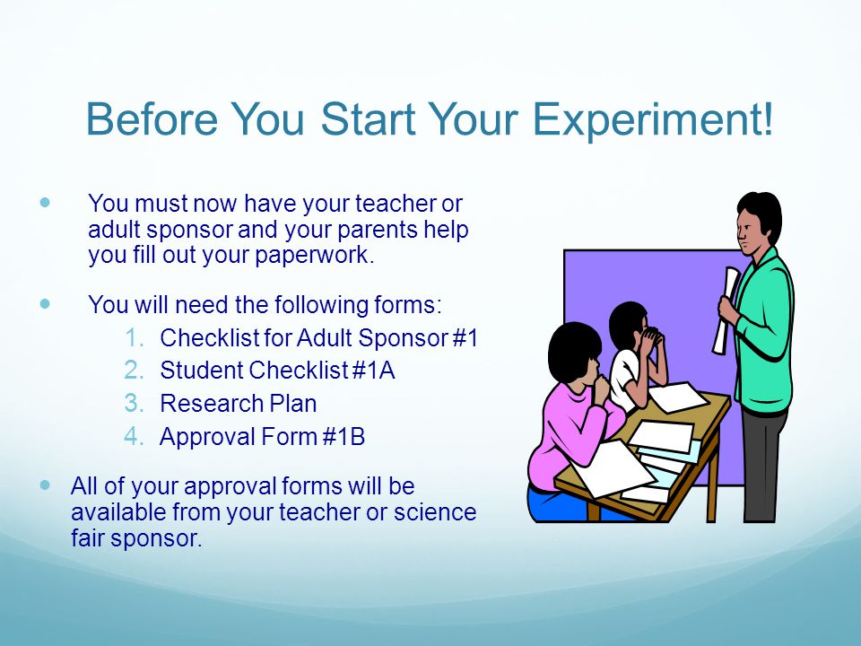 Before You Start Your Experiment!