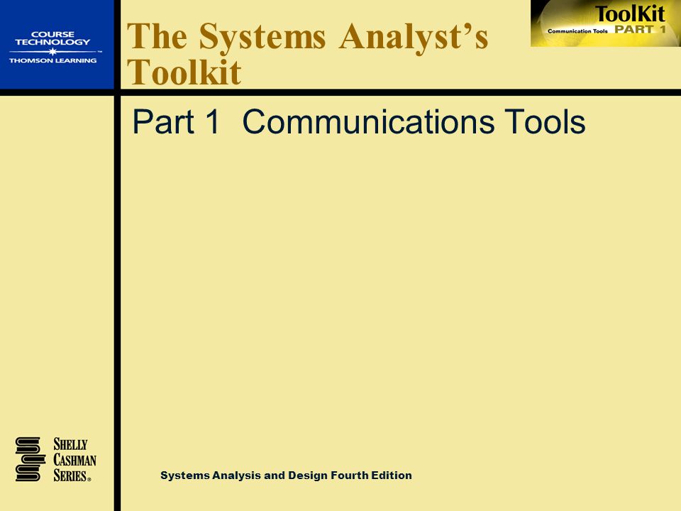 The Systems Analyst’s Toolkit