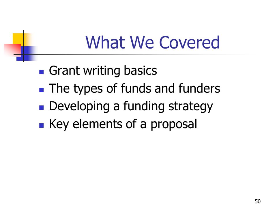 Grant Writing: Keys to Developing an Effective Proposal