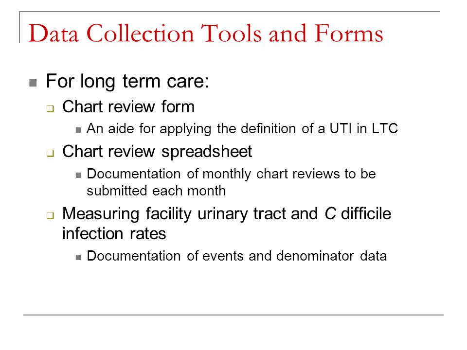 Data Collection Tools and Forms
