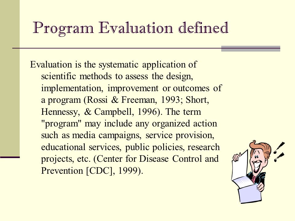 Program Evaluation defined