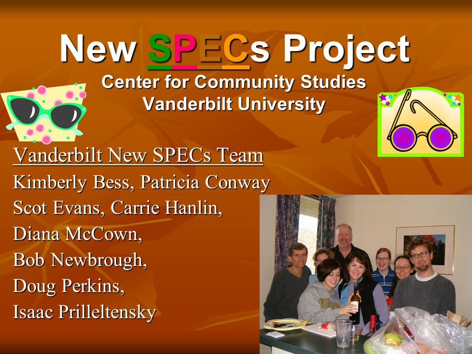 New SPECs Project Center for Community Studies Vanderbilt University