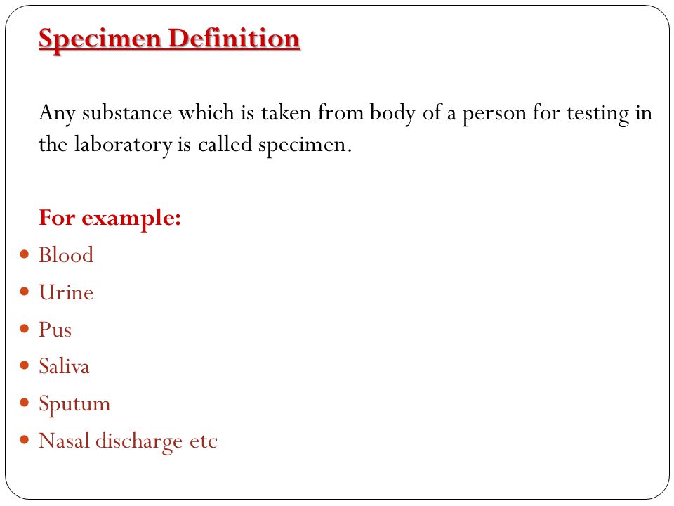 Specimen Definition And Function at Christopher Bryant blog