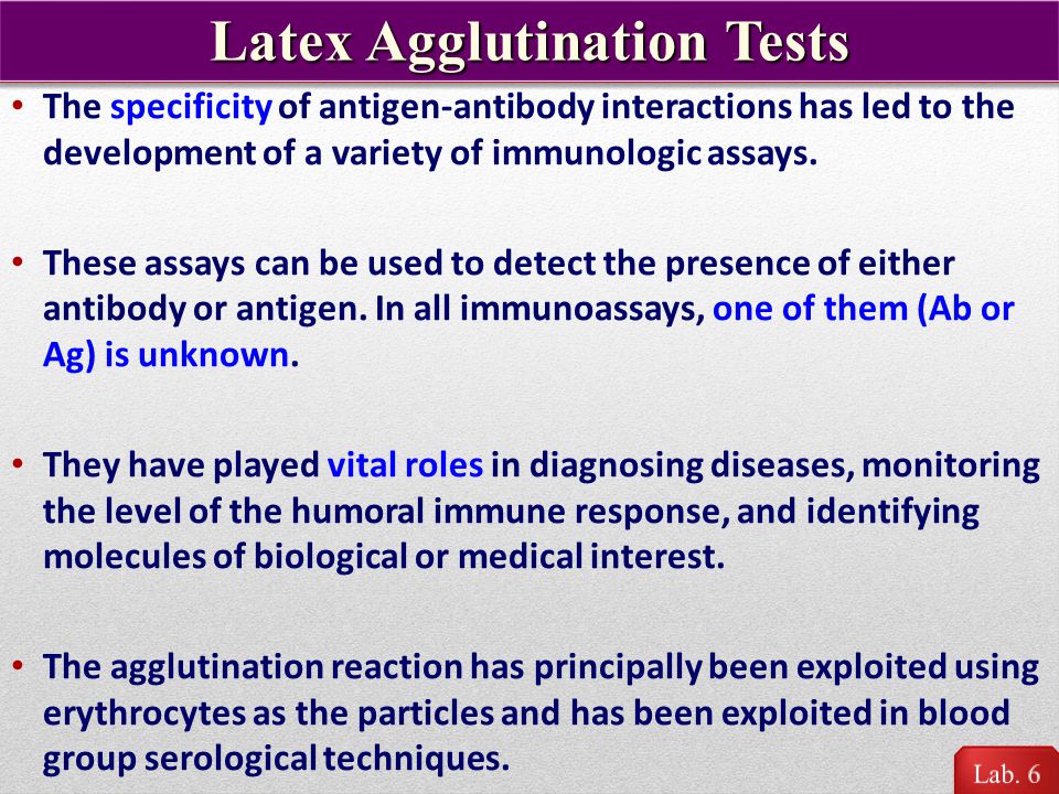 Agglutination: Latex Agglutination - ppt video online download