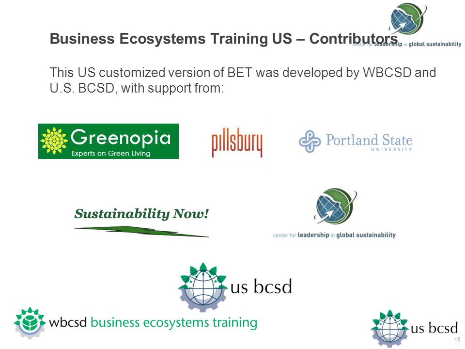 Business Ecosystems Training US – Contributors