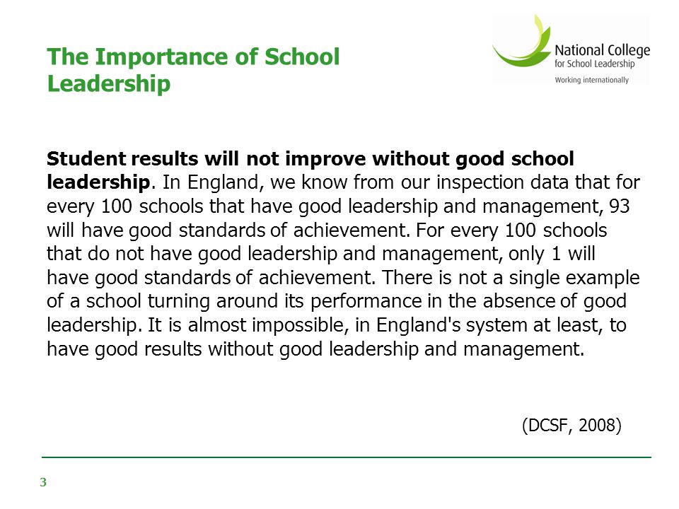 There is an emerging international consensus on how to support school leadership