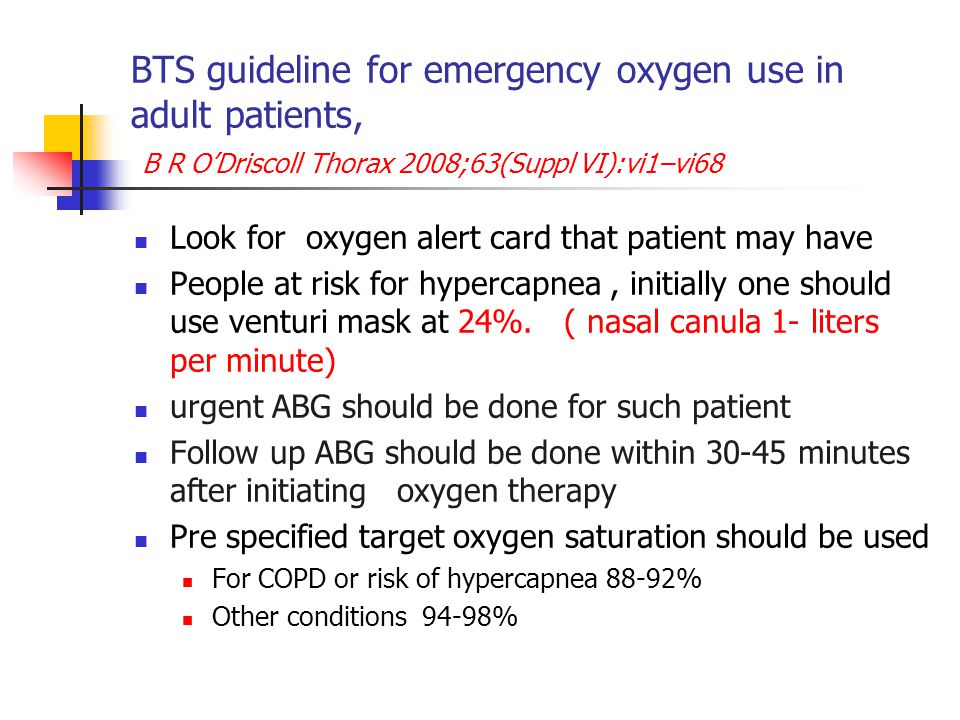 Management of acute exacerbation of COPD in hospitalized 
