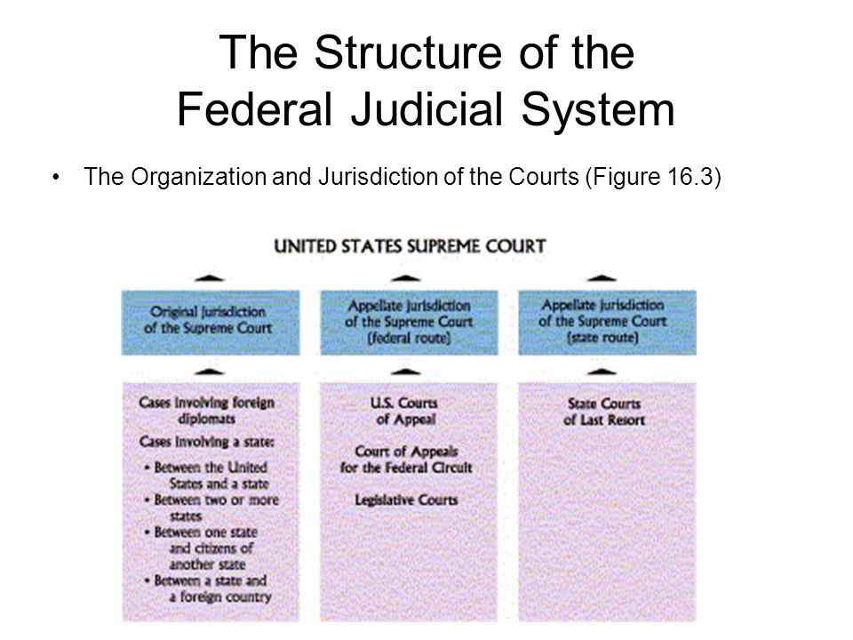 Judicial system. The Systems of State and Federal Courts. Structure of the State Court System. Court System in the USA. Judicial System of the USA.