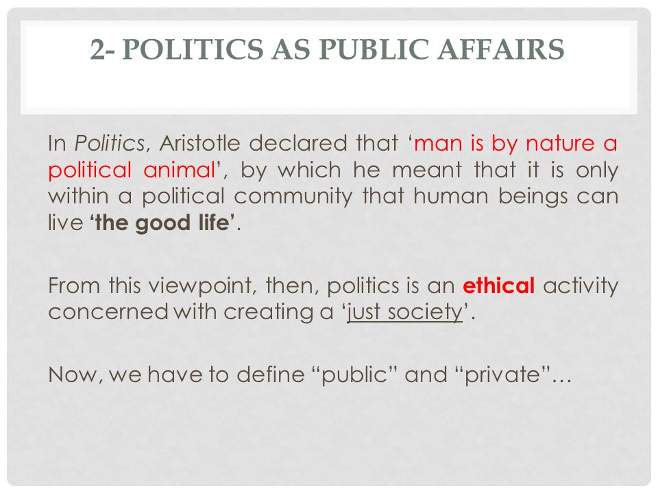 aristotle man is a political animal