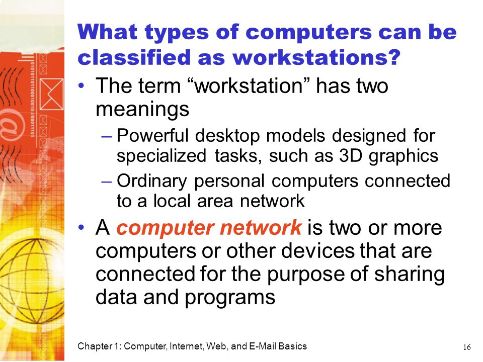What types of computers can be classified as workstations