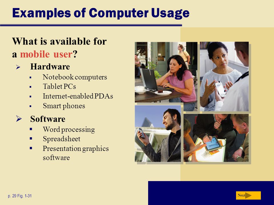 Examples of Computer Usage
