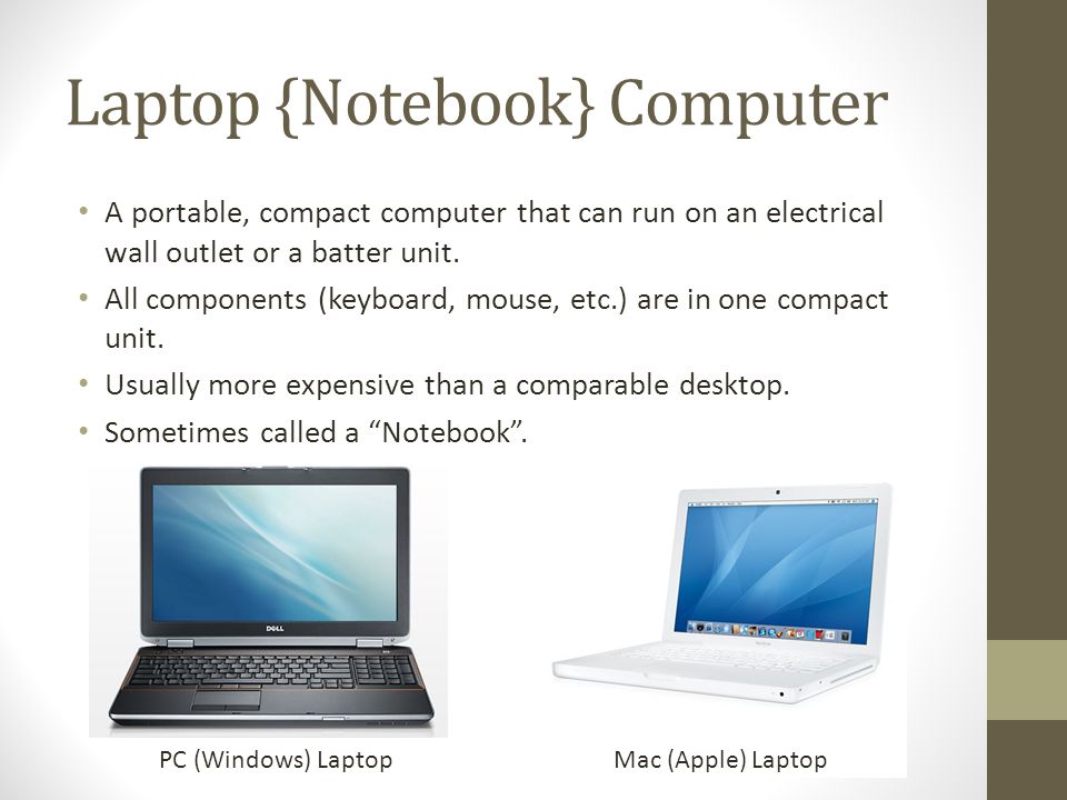 Laptop {Notebook} Computer