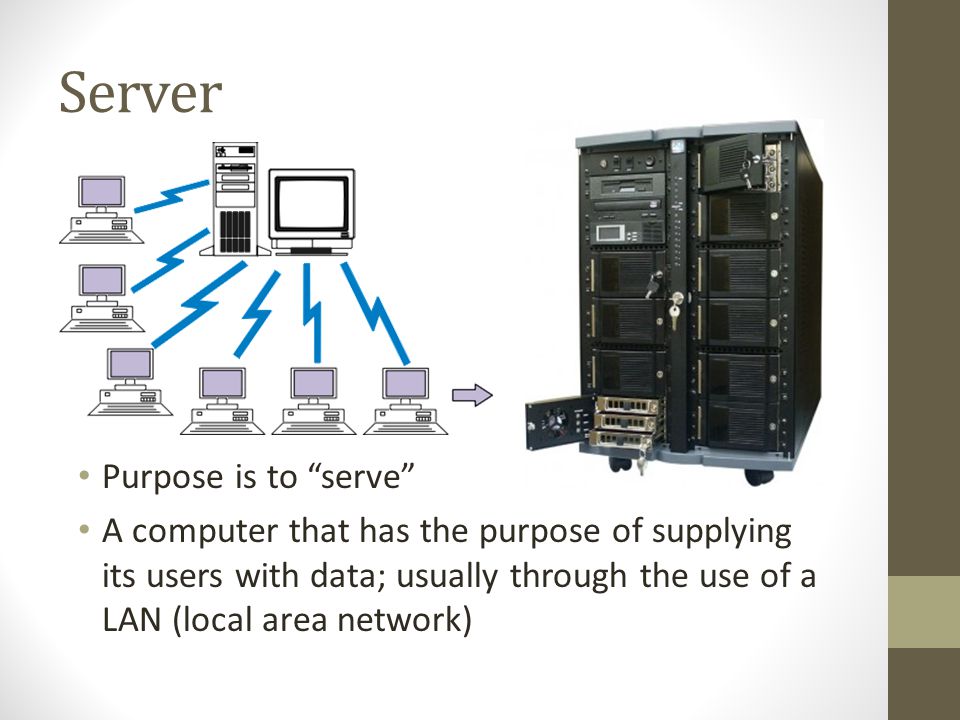 Server Purpose is to serve