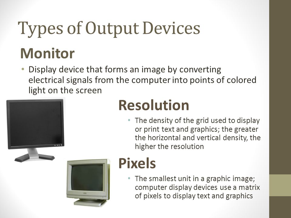 Types of Output Devices