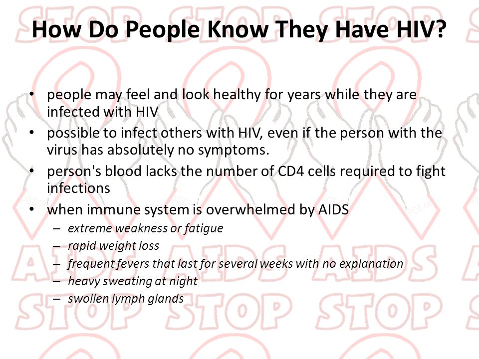 How Do People Know They Have HIV