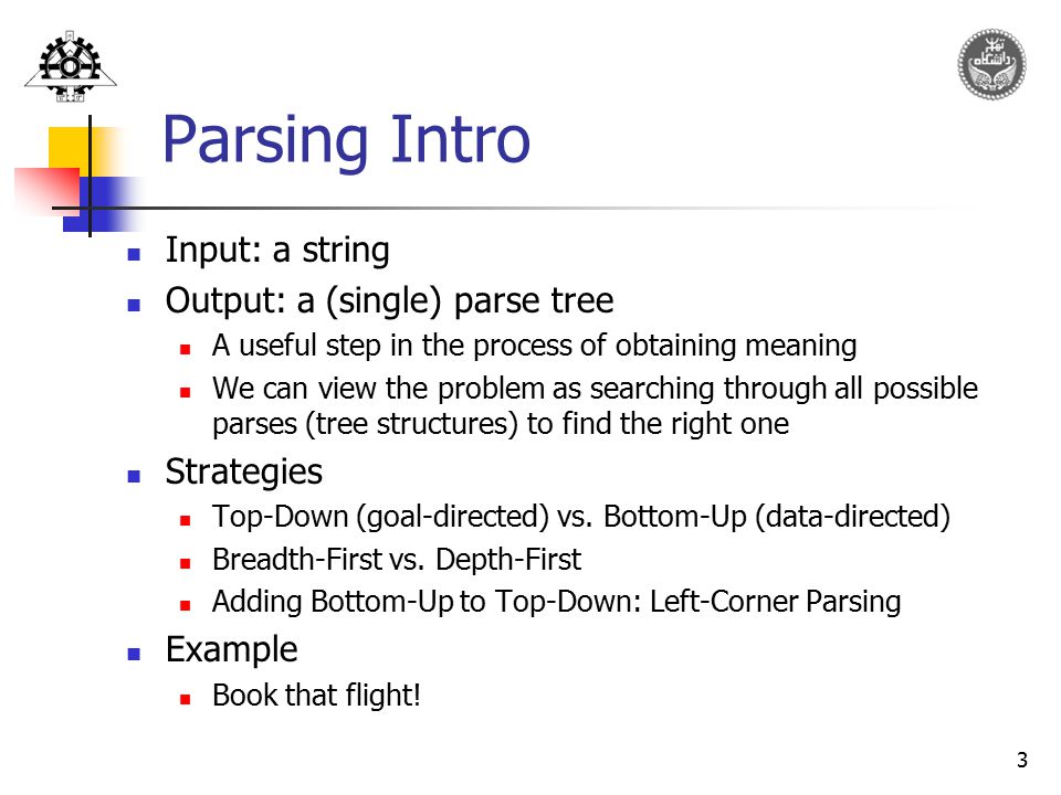 Parse meaning