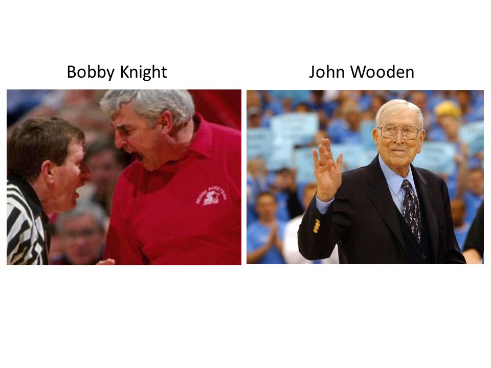 Bobby Knight John Wooden