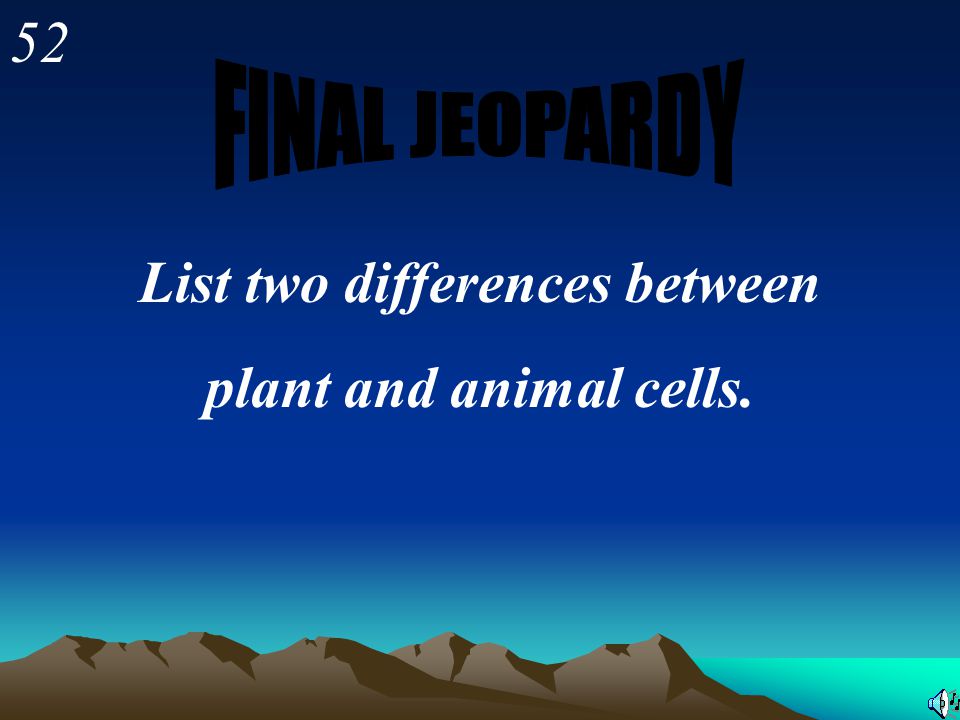 Cell Jeopardy Final Jeopardy Cell types Organelles More - ppt video online  download