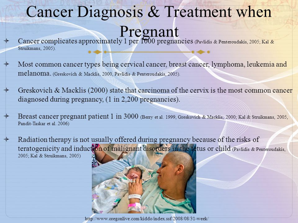Cancer Diagnosis & Treatment when Pregnant