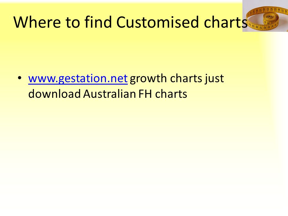 Fetal Growth Chart Australia