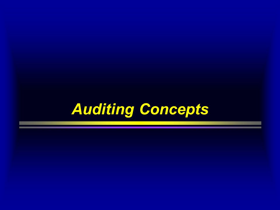 Auditing Concepts