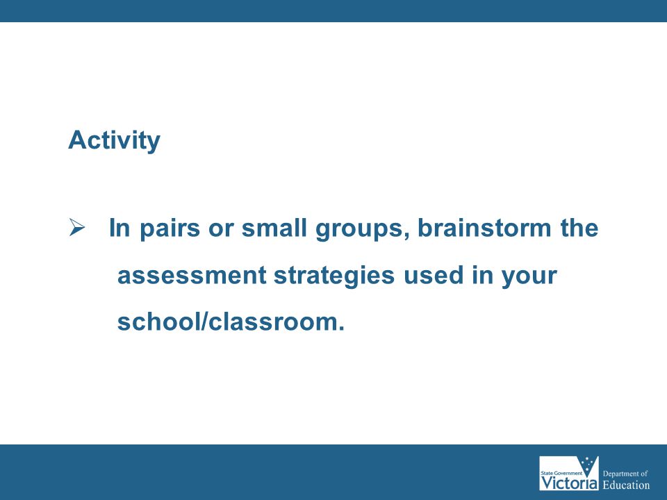 In pairs or small groups, brainstorm the