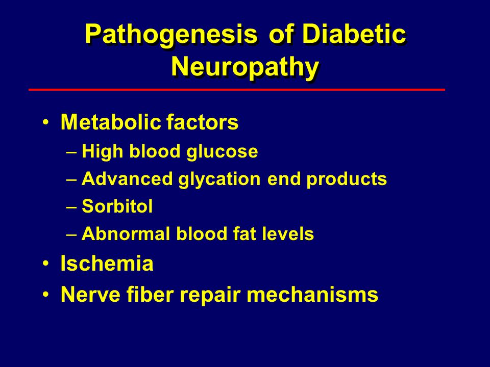 diabetic neuropathy pathophysiology ppt