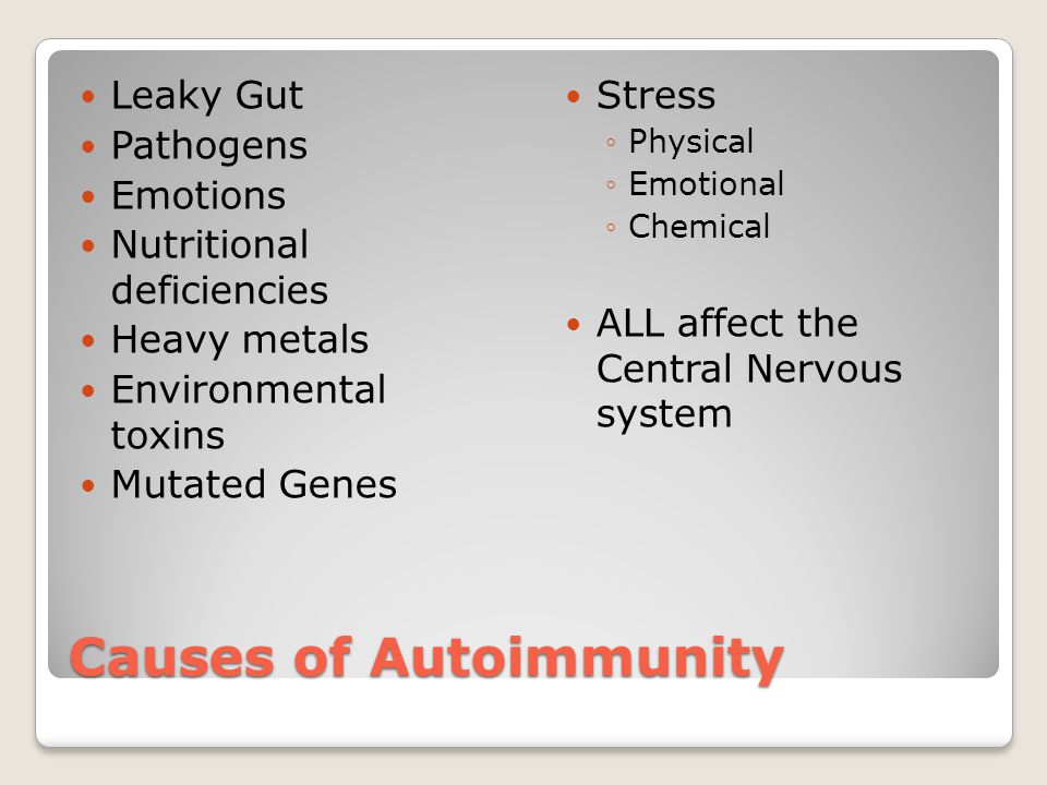 Causes of Autoimmunity