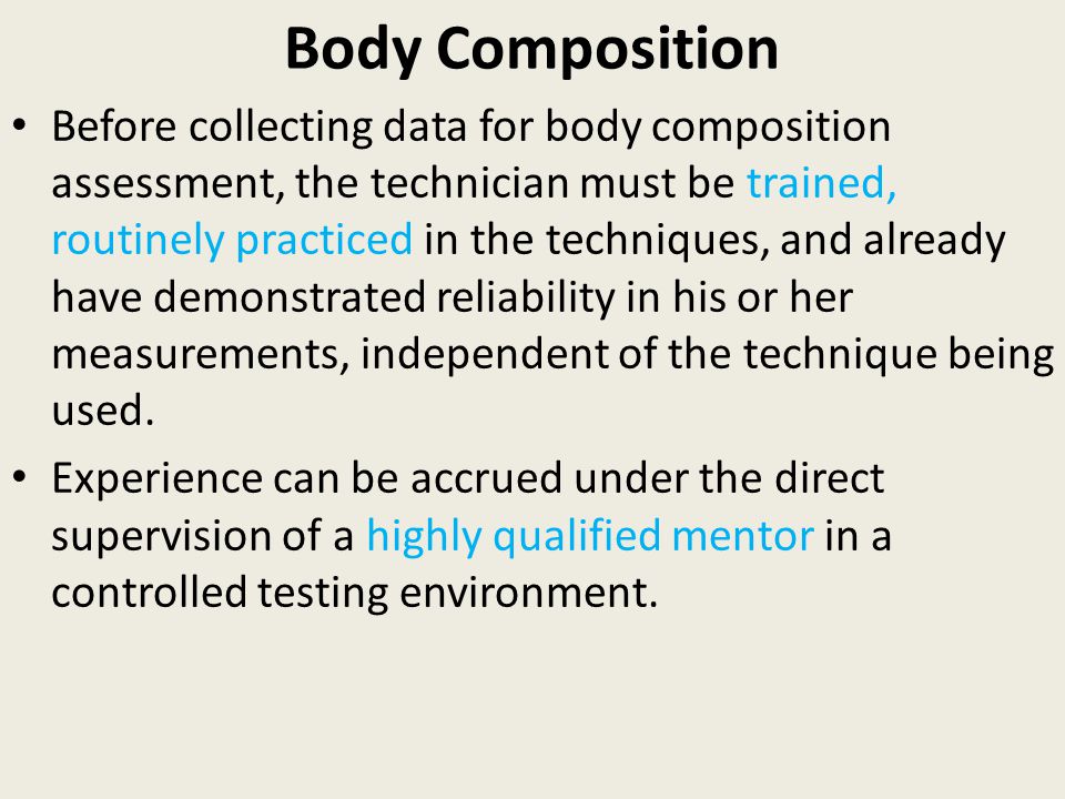 Body Composition Tests, Definition, Purpose, Description, Precautions