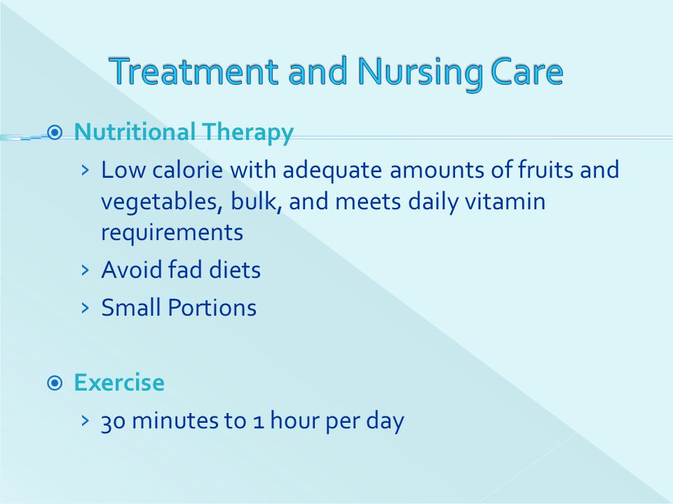 Treatment and Nursing Care