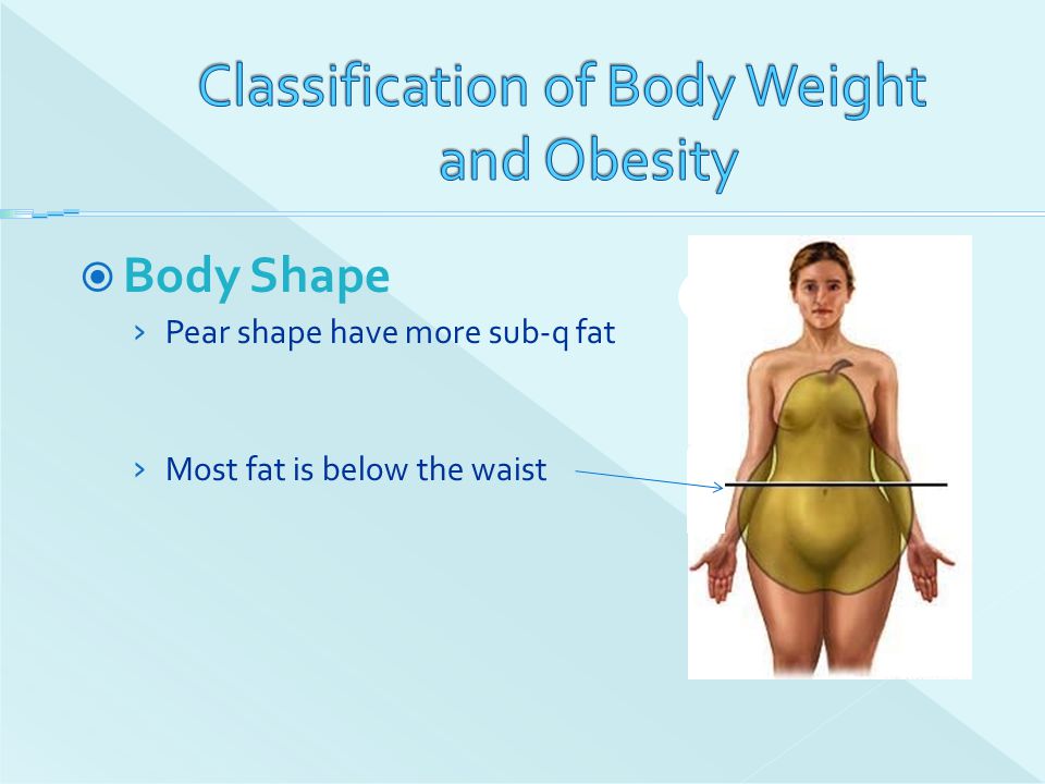 Classification of Body Weight and Obesity