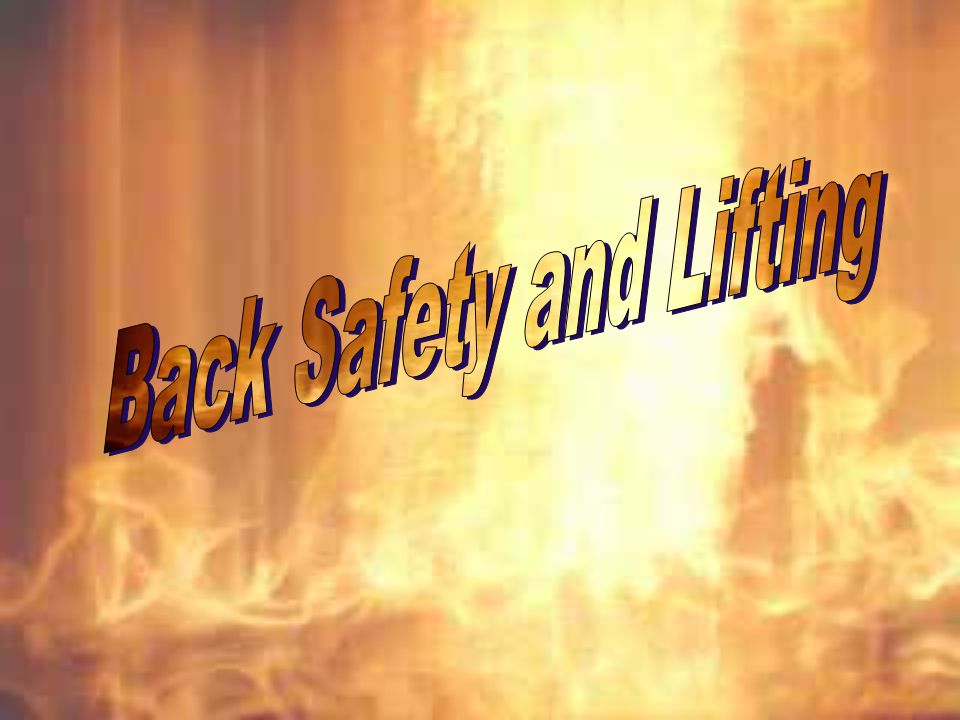 Back Safety and Lifting