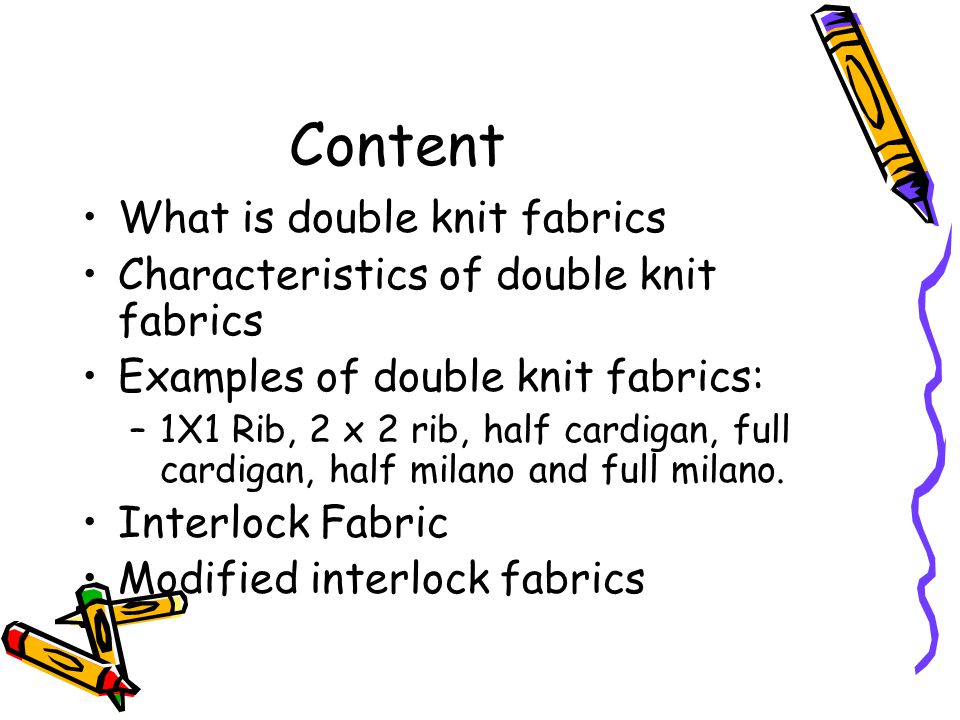 Introduction to Textile Fabric Part 3: Double Knit Structures - ppt video  online download