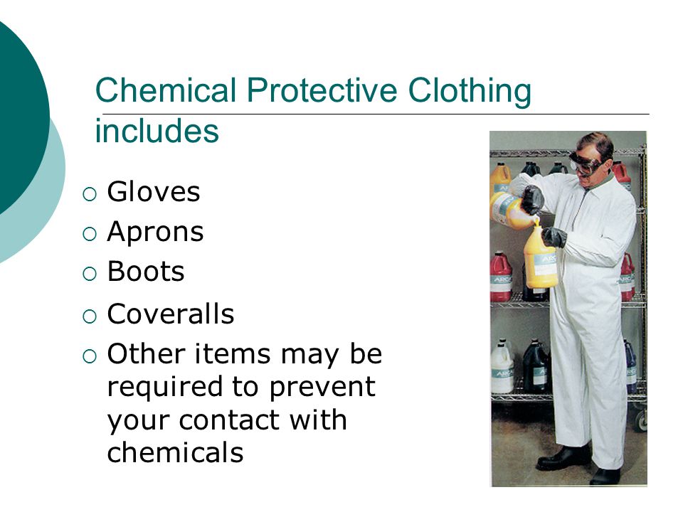 Chemical Protective Clothing includes