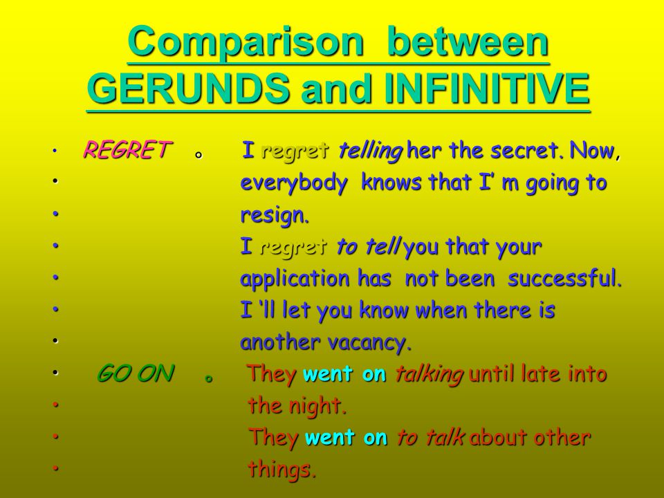 Gerund and infinitive презентация