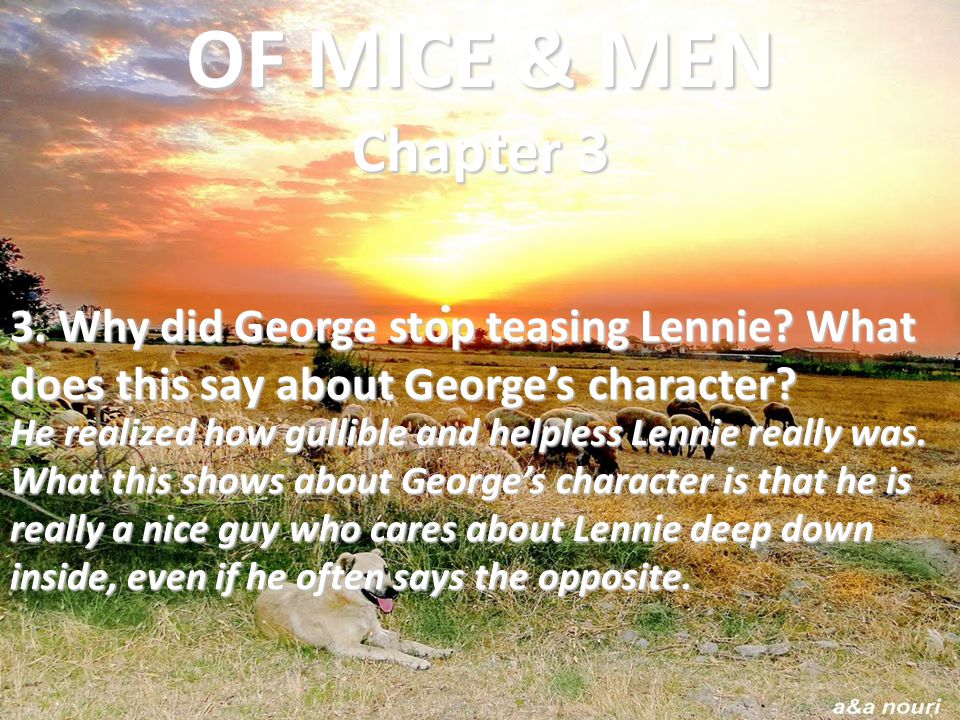 what kind of relationship do george and lennie have