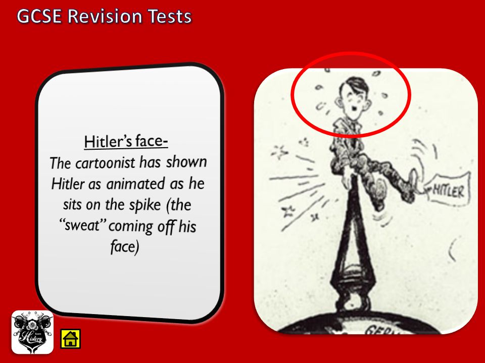 GCSE Revision Tests Hitler’s face-