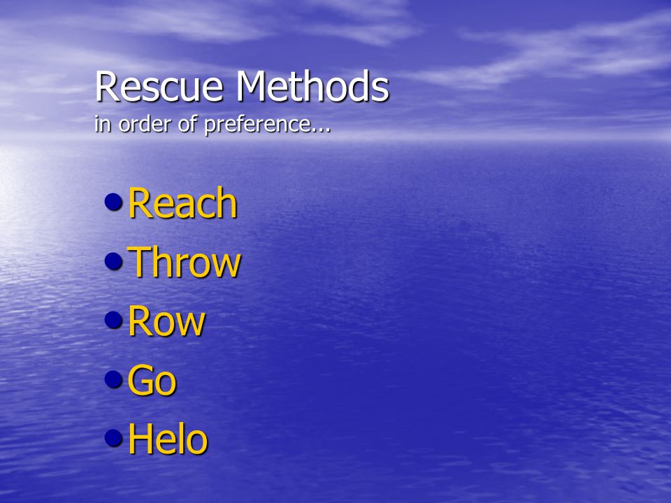 Water Rescue Awareness - ppt video online download