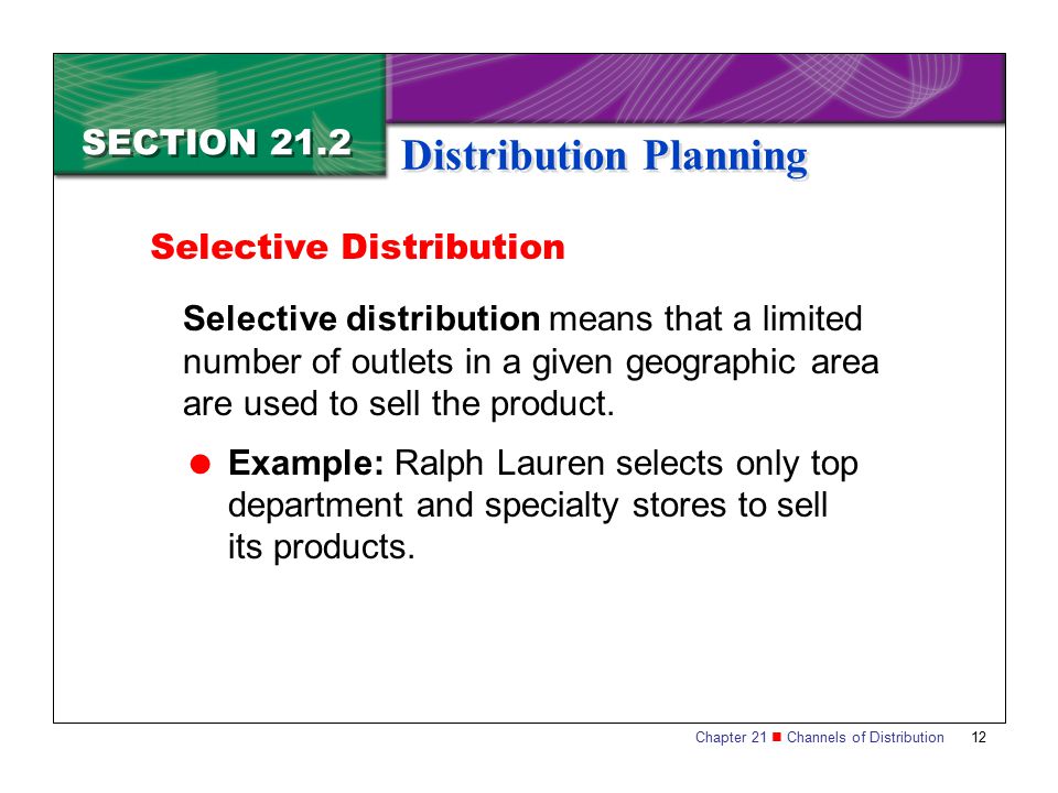 Section 21.2 Distribution Planning - ppt video online download