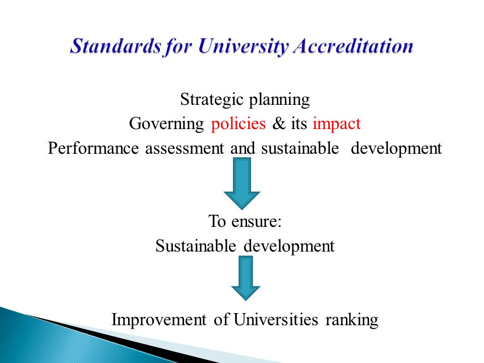 Standards for University Accreditation