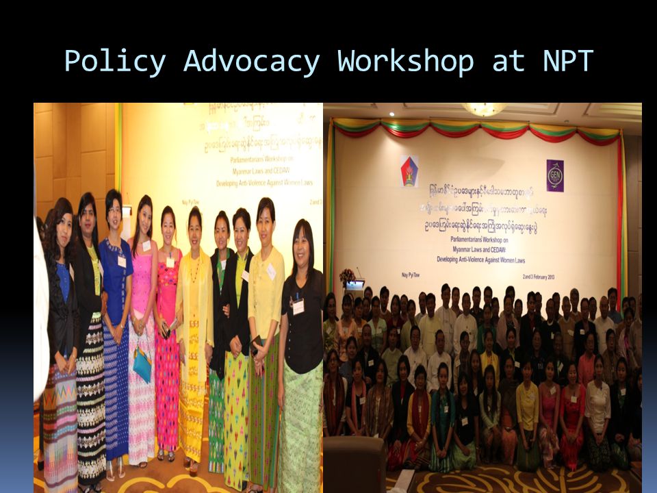 Policy Advocacy Workshop at NPT