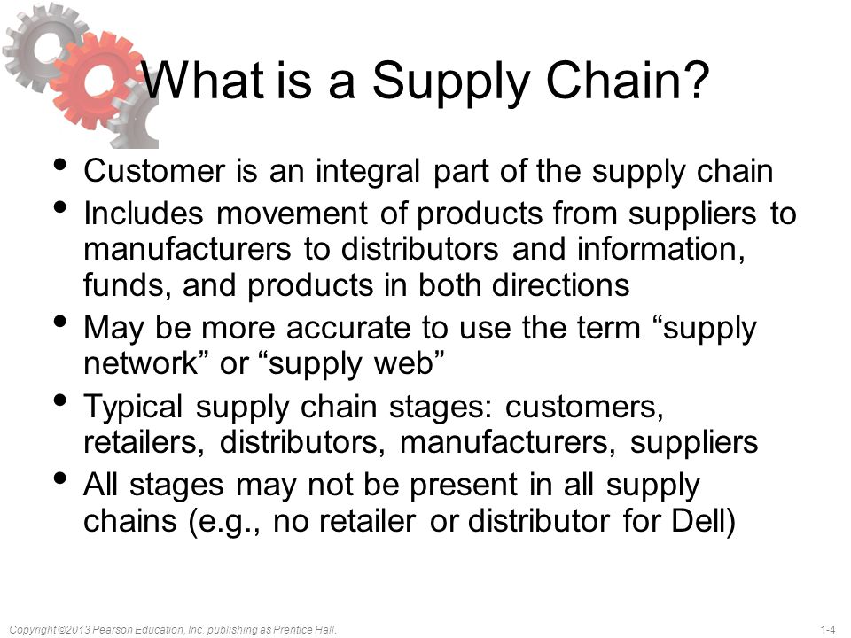 What is a Supply Chain Customer is an integral part of the supply chain.