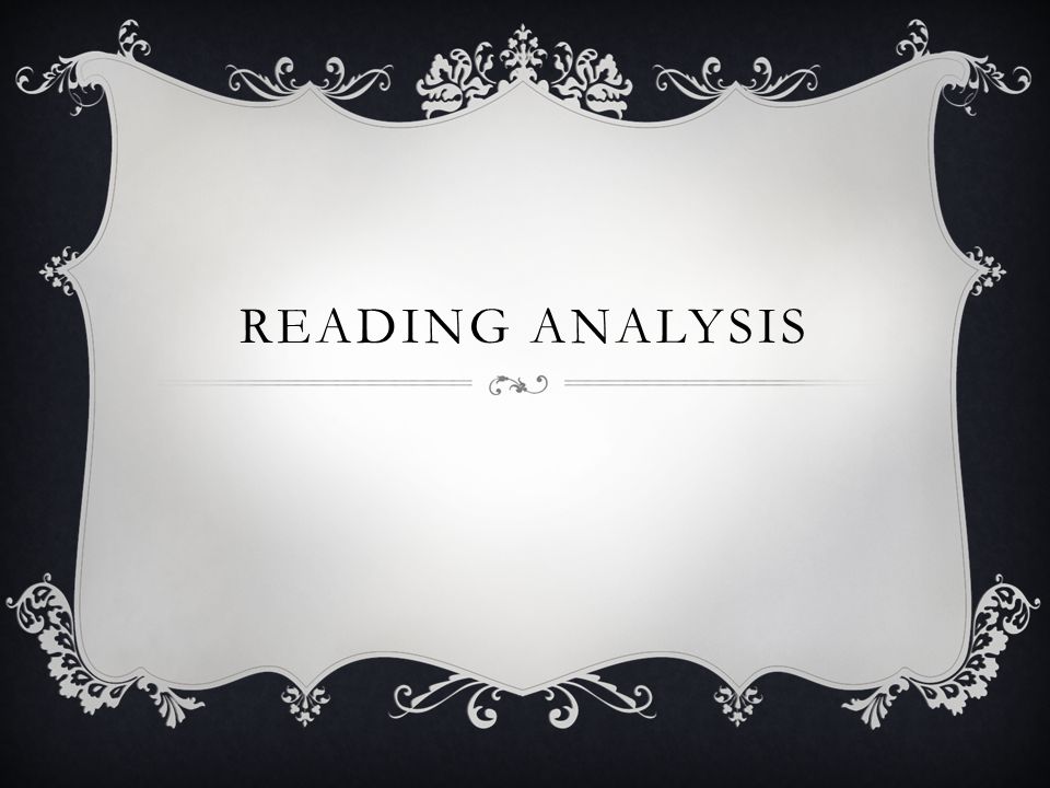 Reading Analysis