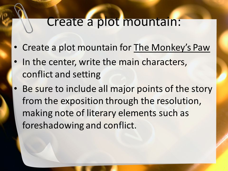 Create a plot mountain: