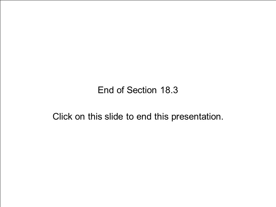 End of Section 18.3 Click on this slide to end this presentation.