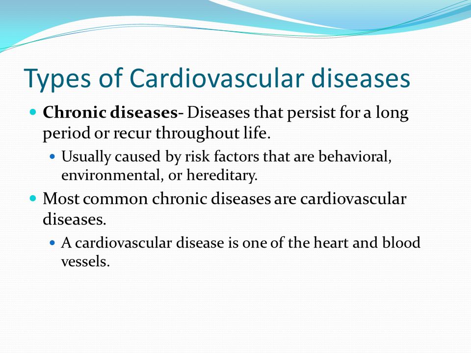 Types of Cardiovascular diseases